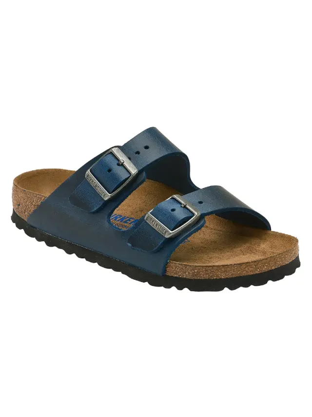 Birkenstock Πέδιλα Unisex δέρμα Μπλέ BIR/ARIZONA SOFT 1013643 BLUE 2
