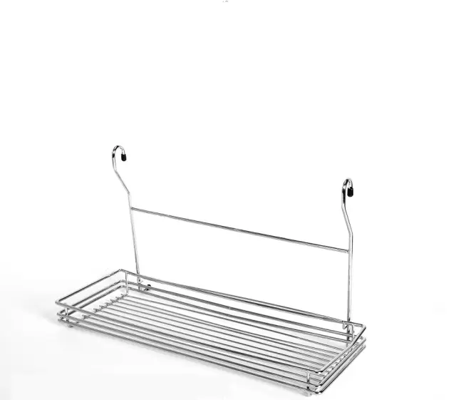 Ράφι Κρεμαστό Ασημί Μέταλλο 45x19x27cm