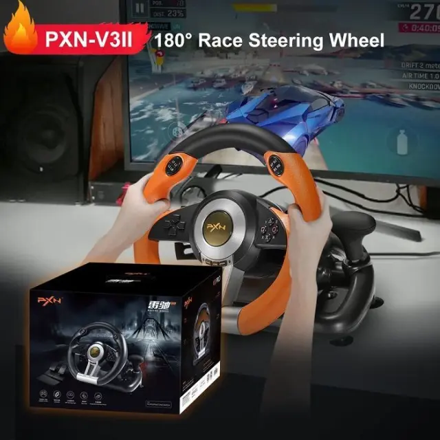 Σετ τιμονιέρα gaming με πετάλια - PXN-V3PRO - 901248 2