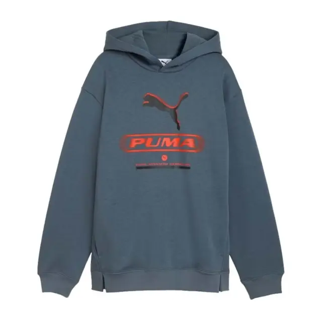 Puma Boy's Street Relaxed Fleece Hoodie Πετρόλ 694671-37 (Puma)