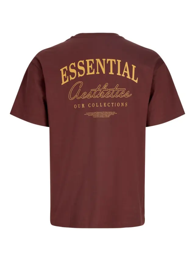 JJEORGANIC RELAXED STUDIO TEE SS ON SN Bitter Chocolate