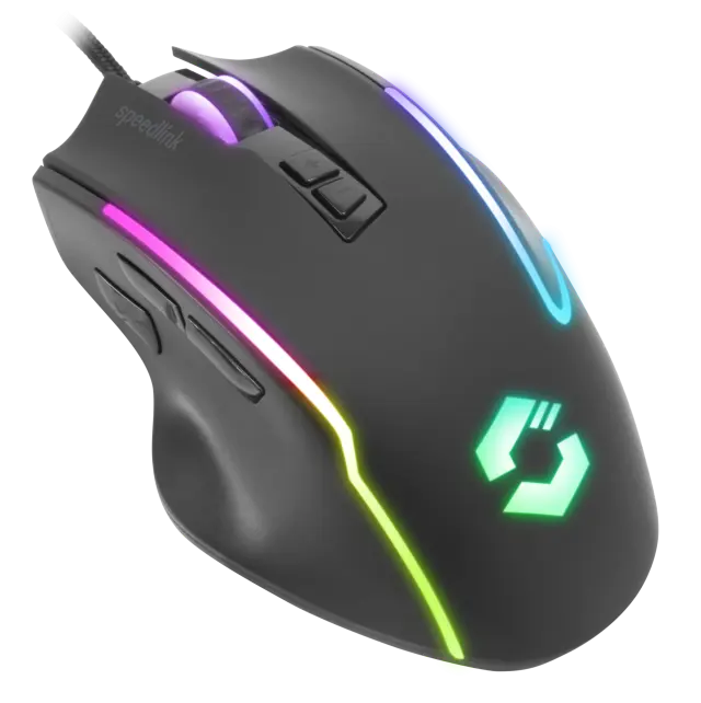 Speedlink - DECUS NX RGB Gaming Mouse, rubber-black - Computers