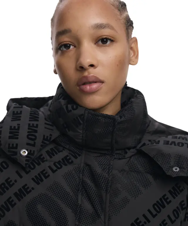 Desigual - Γυναικείο Μπουφάν Cadera Flock Regular Fit 25WWEW23-2000 Μαύρο - XS 3
