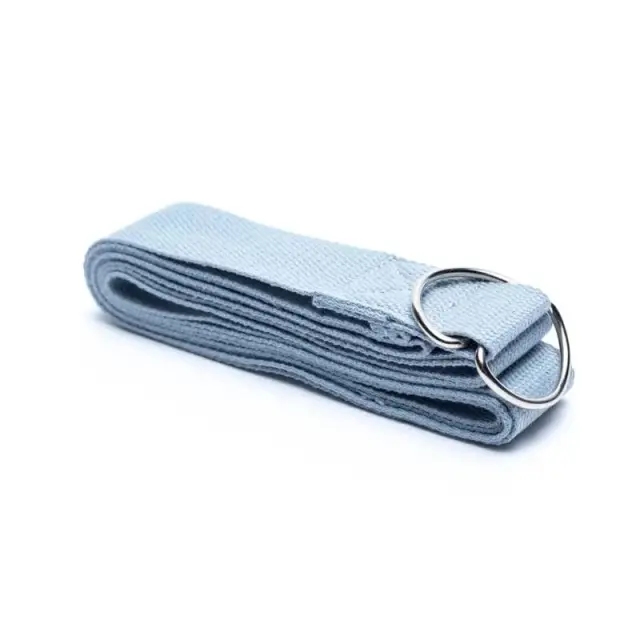 Ζώνη (Ιμάντας) Γιόγκα Yoga Strap D – Ring Grey (250×4cm)