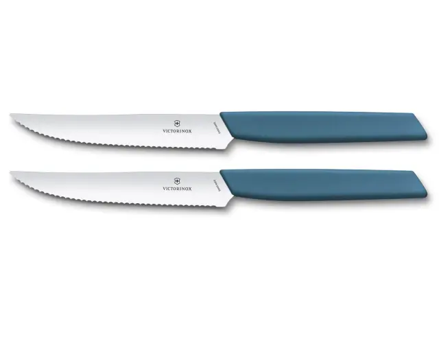 Σετ Μαχαίρια Μπριζόλας Victorinox Swiss Modern με μήκος λεπίδας 12cm - Blue - 2 τεμάχια6.9006.12W2B 3
