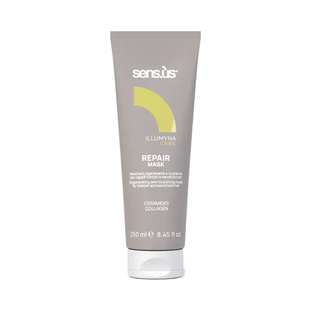 Illumyna Care Repair Mask 250ml by Sensus - για Θρέψη Και Αναδόμηση Ταλαιπωρημένων Εύθραυστων και Χημικά Επεξεργασμένων Μαλλιών