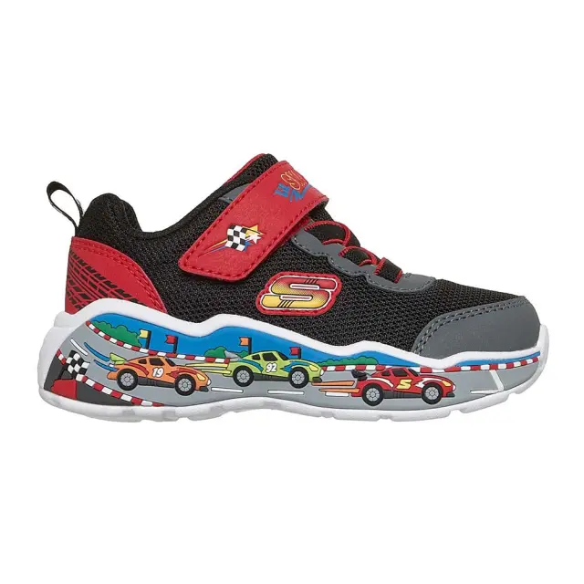 Skechers Infant's Play Scene Μαύρο - Κόκκινο 407312N-BKRD (Skechers)