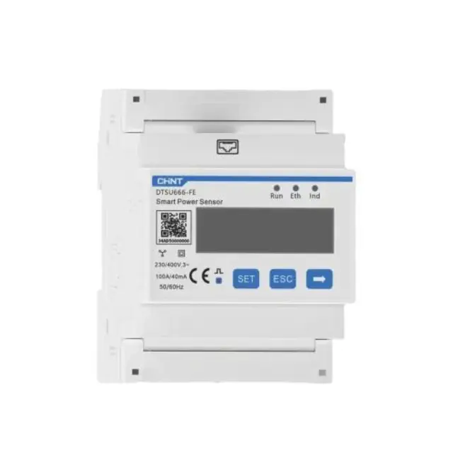 Smart Μετρητής Ηλεκτρικής Κατανάλωσης CHINT DTSU-666 FE για Φορτιστή Αυτοκινήτου Huawei EV Γκρι N69416