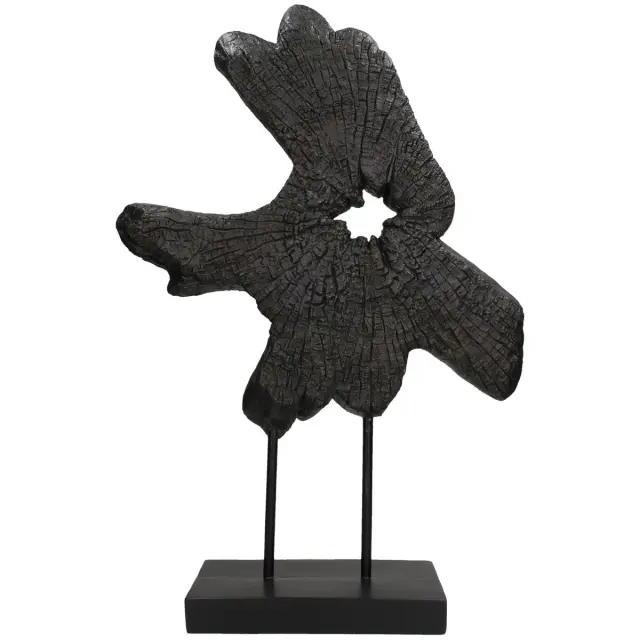 Διακοσμητικό Κορμός Δέντρου Μαύρο Polyresin 42x13x61.5cm 3