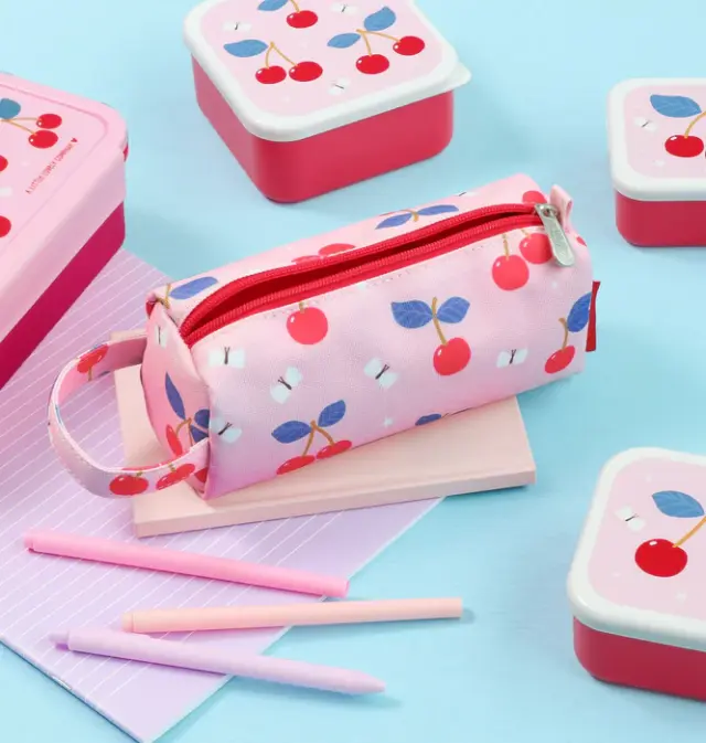 A Little Lovely Company Κασετίνα Βαρελάκι Cherries PECHPI26 2