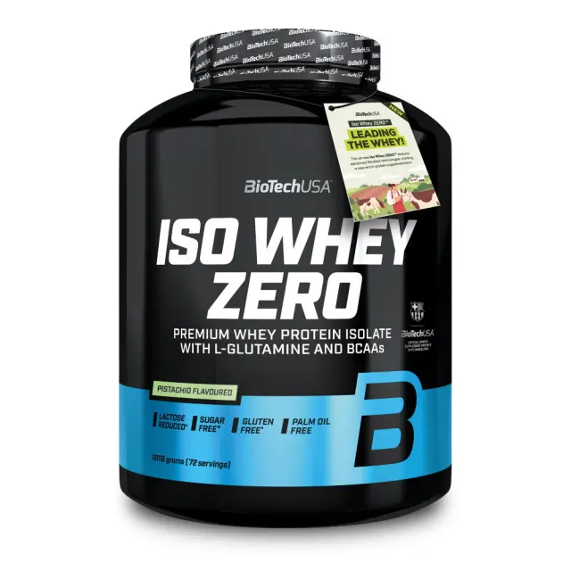 Biotech USA Iso Whey Zero Lactose Reduced Πρωτεΐνη Ορού Γάλακτος Χωρίς Γλουτένη με Γεύση Pistachio 1.816kg