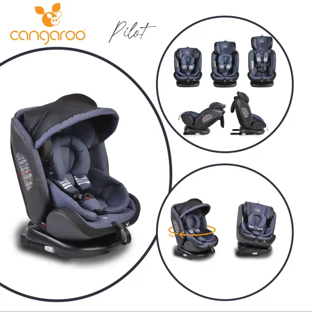 CANGAROO - Car seat Pilot denim - 3801005150021