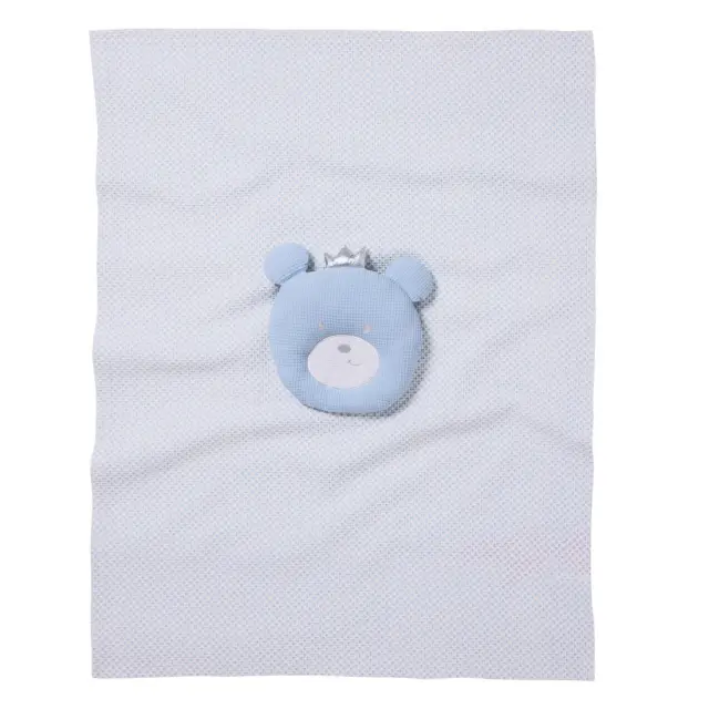 Κουβέρτα Αγκαλιάς 75x100 Με Παιχνίδι Das Home 4959 White-Blue 100% βαμβακερό 2
