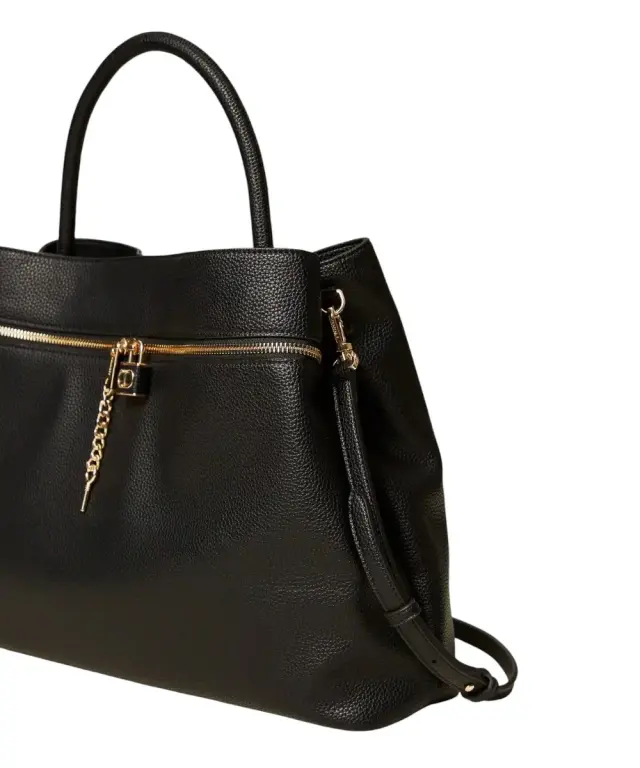 Twinset - Γυναικεία Τσάντα Shopper Βag T Lock 252TD8260-00006 Μαύρο 3
