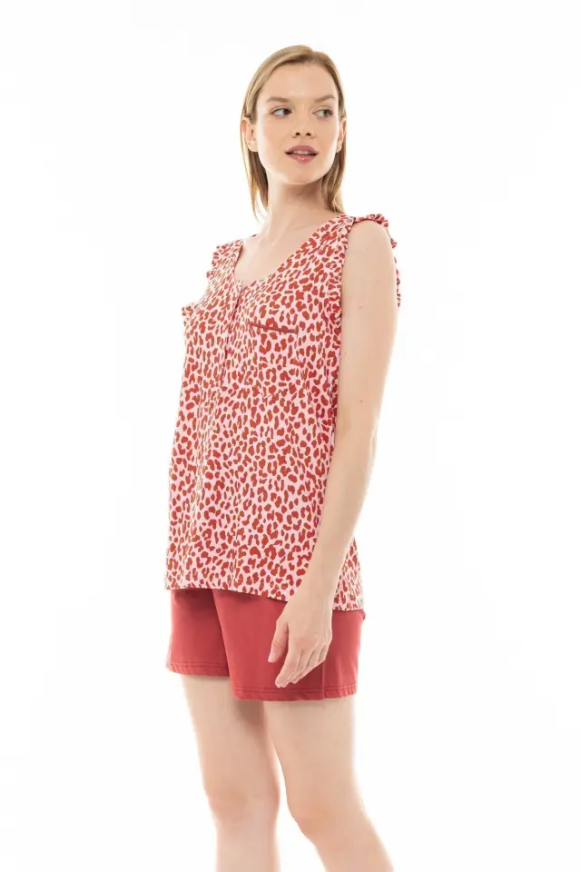S1216 - Type - PYJAMA SHORTS PINK LEO 2