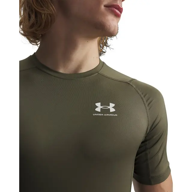 Under Armour Heat Gear Comp SS (1361518-390) - Λαδί 3