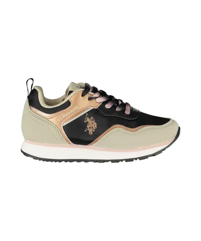 U.S. Polo Assn. - Παιδικά Sneakers Nobik NOBIK010KCNH3-BLK-BEI Μαύρο/Μπεζ