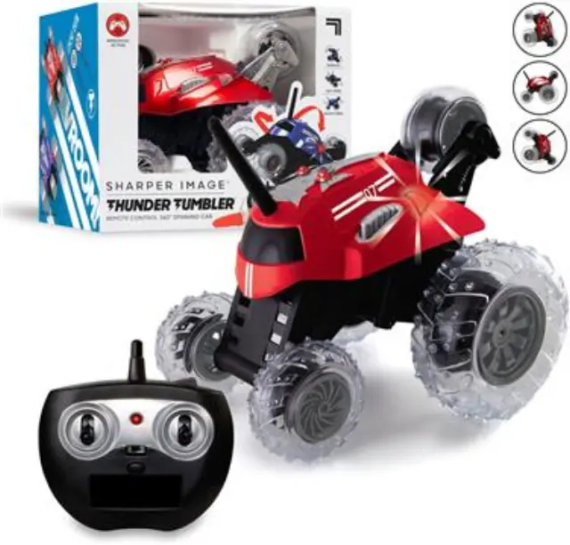 Sharper Image Τηλεκατευθυνόμενο Όχημα 360° Spinning Thunder Tumbler Red
