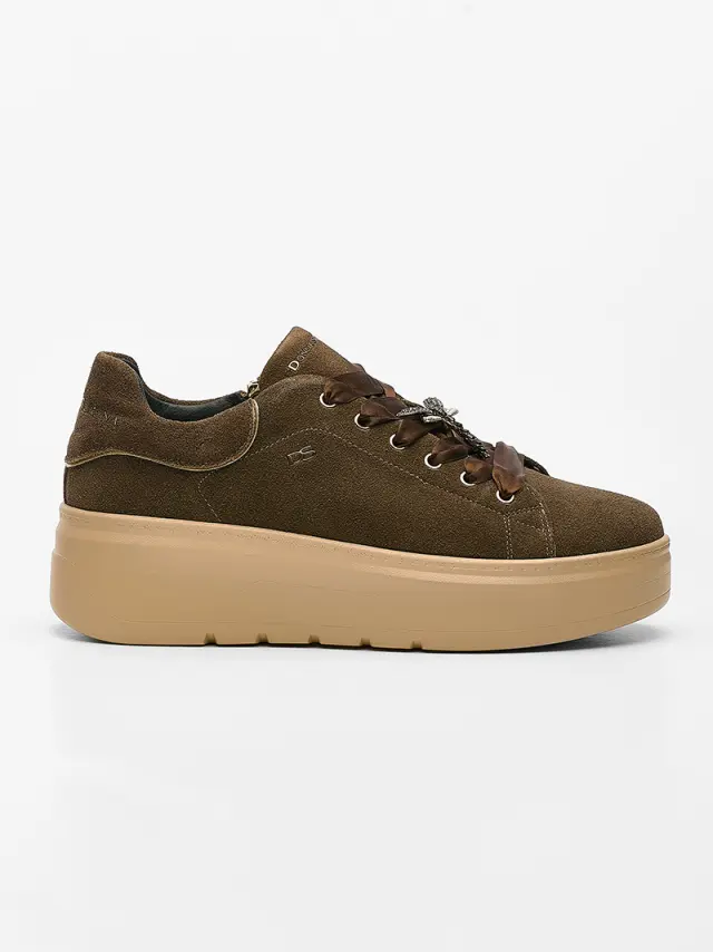 Donna Serena Sneakers Γυναικείο δέρμα Nubuck Καφέ DSE/5885 TDM 3