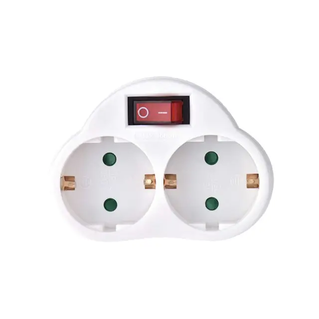 Technik Professional Αντάπτορας Πρίζα 2 Θέσεων με Διακόπτη 16A 41.004.0006