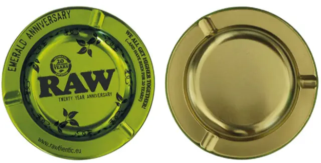 Raw Μεταλλικό Τασάκι Green Emerald Anniversary - 14cm 2