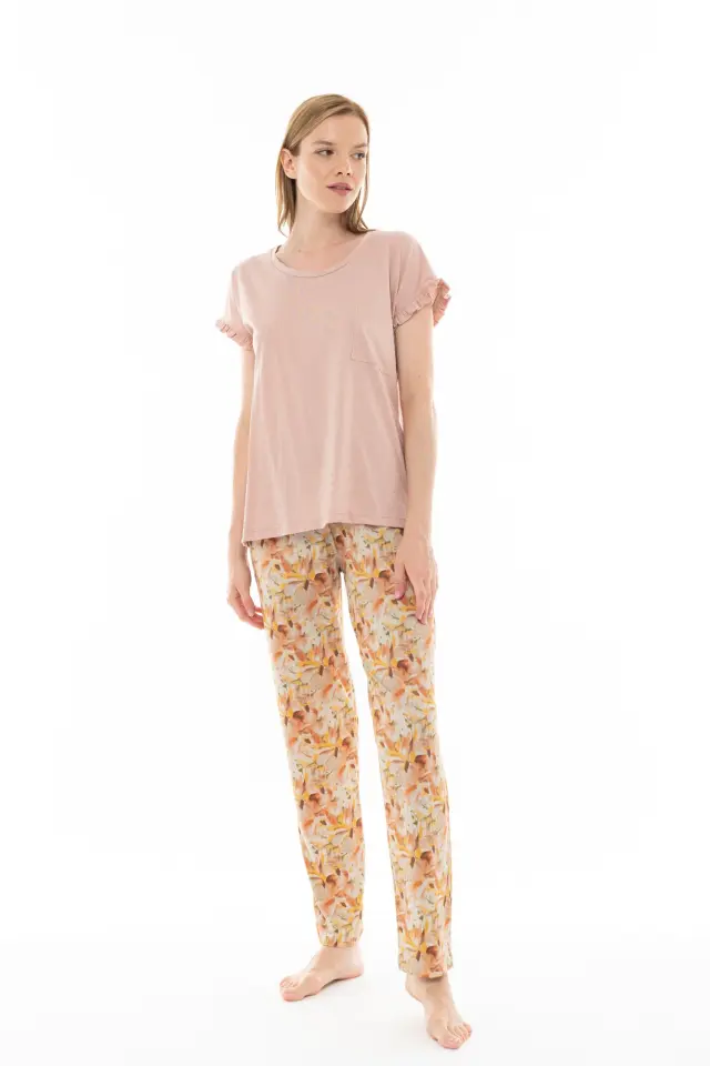 S1204 - Type - PYJAMA LONG PANTS PAL FLOWER - M 2
