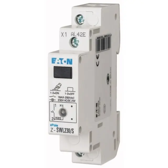 Z-SWL230/S Switch with LED, 230AC/DC, 1N/O, 16A, orange, 1HP