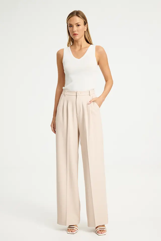 Παντελόνι με Διπλές Πιέτες LALLA TROUSERS - XS