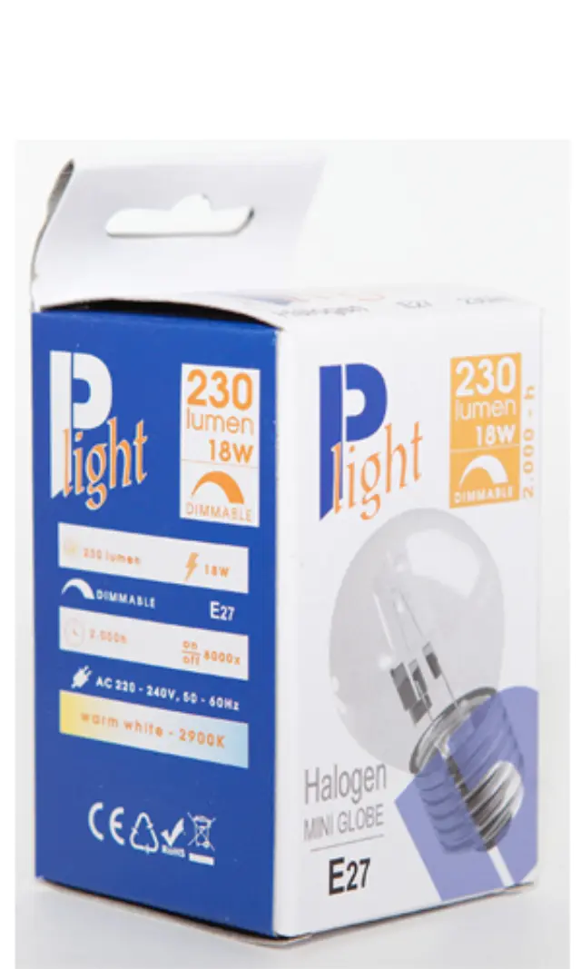 Plight Halogen Λάμπα Eco Σφαιρικό E27/18W