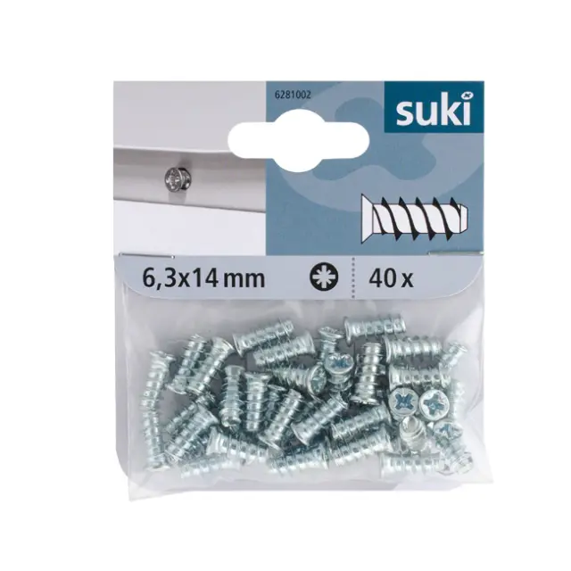 EUROSCREW Βίδα 6.3x14mm Επιψευδαργυρωμένο 2