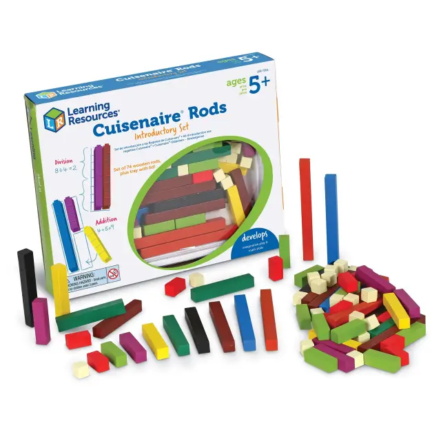 Learning Resources Εκπαιδευτικό Σετ Ξύλινες Ράβδοι Αρίθμησης Cuisenaire® Rods (5+ ετών) LER 7501