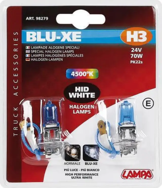 Lampa H3 Blu-Xe 24V 2τμχ 98279