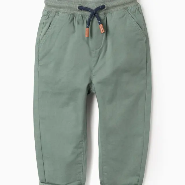 Zippy Παντελόνι Twill Χρώμα Σκούρο Πράσινο για Αγόρι