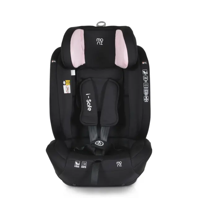 Moni Isafe Καθισματάκι Αυτοκινήτου i-Size με Isofix Pink 9-36 kg 3801005151578 3