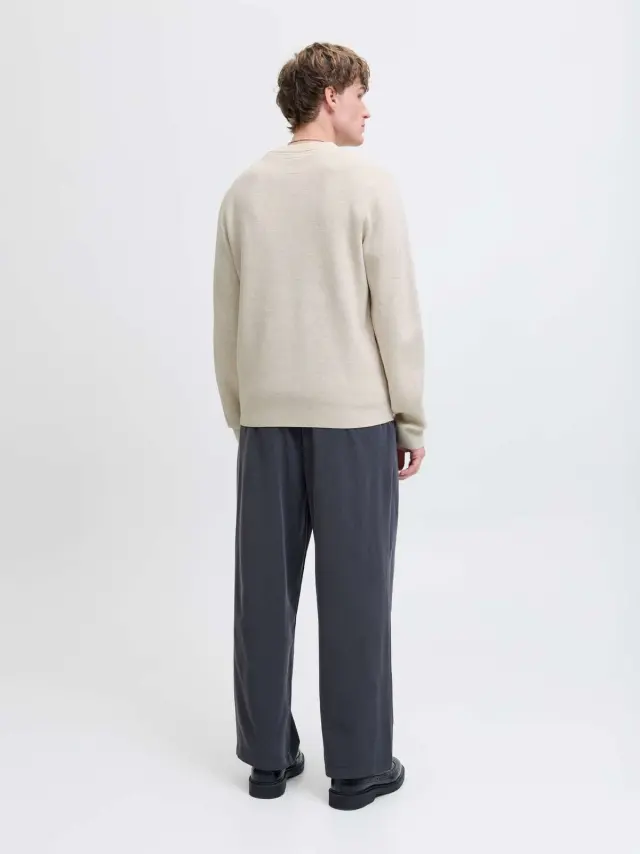 JPRBLAMILANO STITCH KNIT CREW NECK SN Cloud Dancer 2