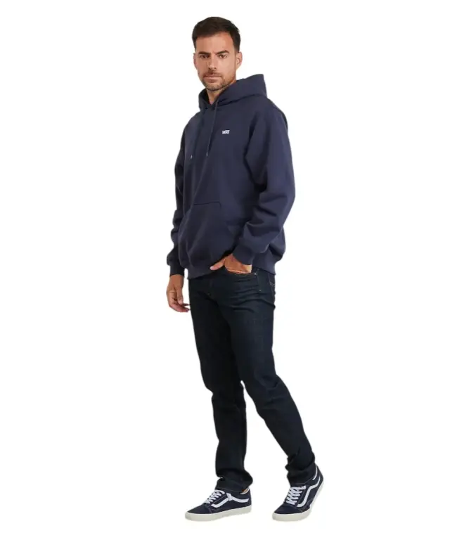 Vans - Ανδρικό Φούτερ Με Κουκούλα Left Chest Ii Loose Po VN000P21-JDU Μπλε Ναυτικό - XL 3
