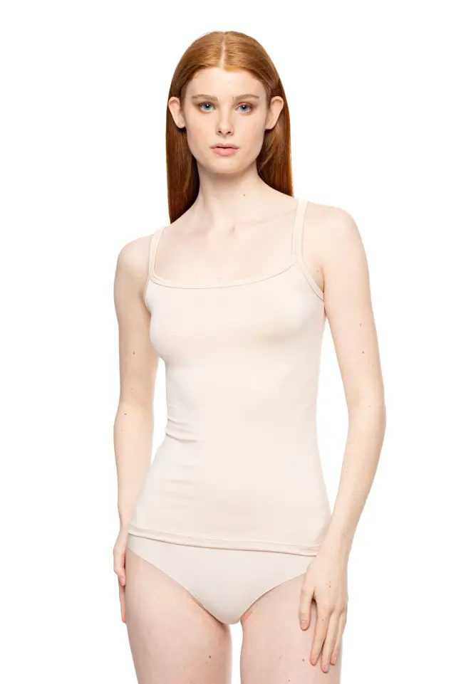 Αμάνικο τοπ με λεπτή τιράντα SPAGHETTI NOS L1000 Skin Pink Label 2