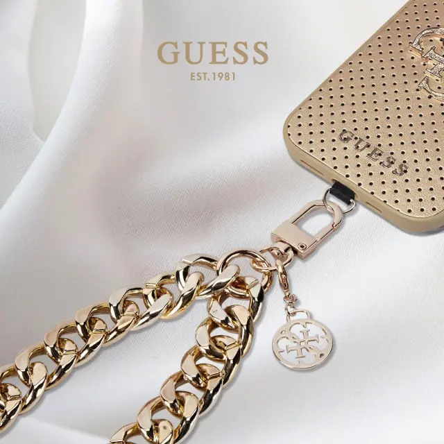Guess Universal Wrist Strap 4G Charm Gold 3