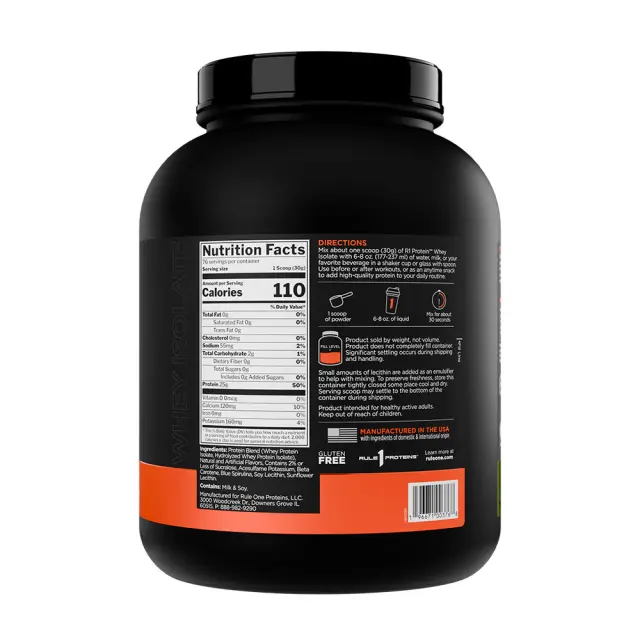 Rule1 R1 Protein Whey Isolate Pistachio Ice Cream, 5 lbs 2