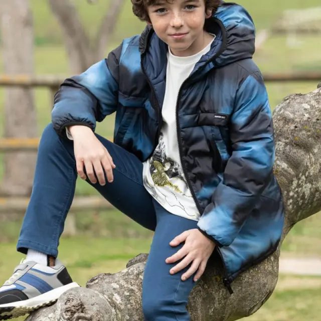 Junior 10 έως 18 ετών Παντελόνι regular fit Better Cotton μπλε σκούρο - 10Ε 2