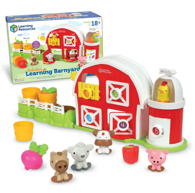 Learning Resources Εκπαιδευτικό Σετ Παιχνιδιού Αγρόκτημα Peekaboo Barnyard (18+ μηνών) LER7745