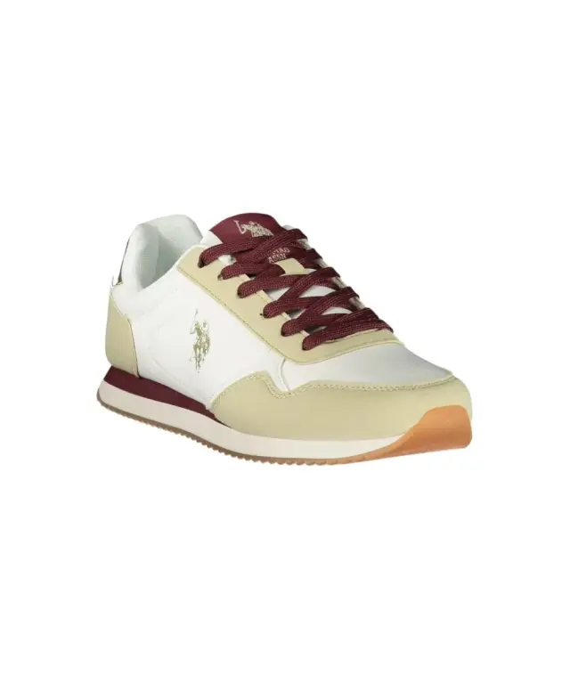 U.S. Polo Assn. - Γυναικεία Sneakers Happy HAPPY004W6NH1-WHBE01 Λευκό/Μπορντό 2
