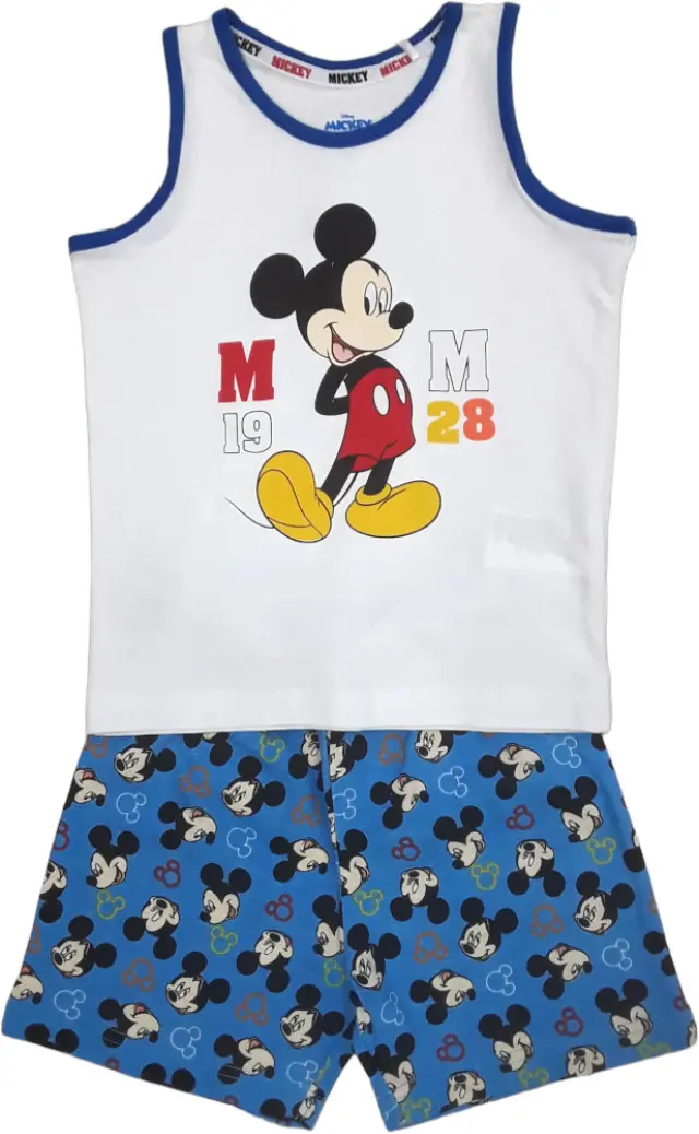 Πιτζάμα Καλοκαιρινή Happy Mickey Black 8010352 - 6-7 Y (122cm)