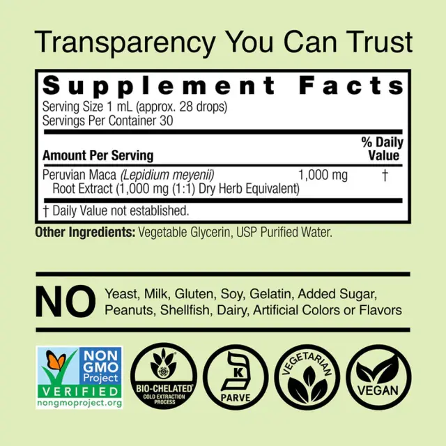 Nature's Answer Maca Extract 2