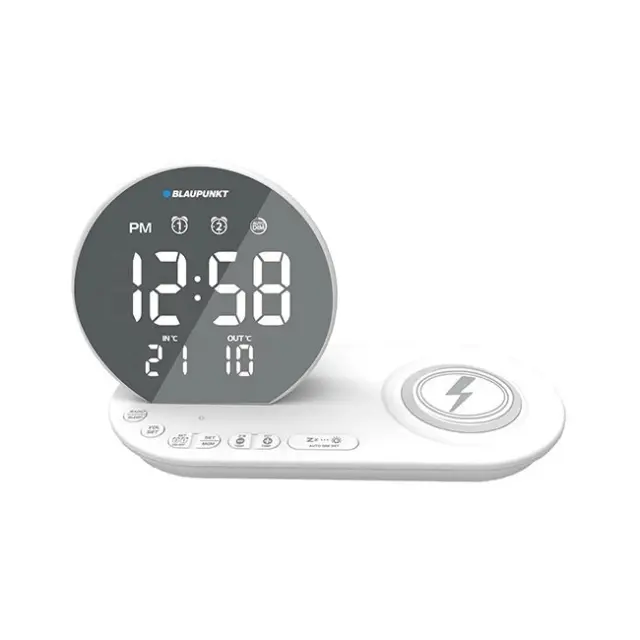 Blaupunkt Επιτραπέζιο Ψηφιακό Ρολόι White (CR85WH CHARGE)