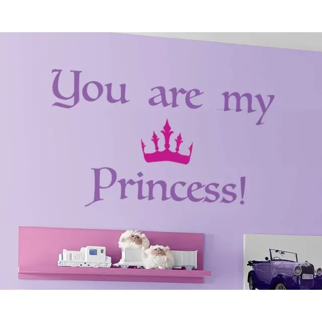 Αυτοκόλλητα Τοίχου Με Μήνυμα Large Ango Princess 16201 2