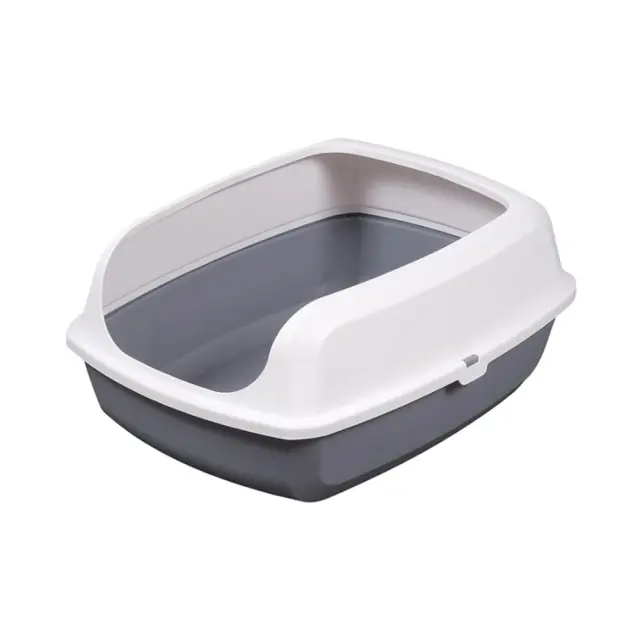 Pet Interest Λεκάνη Γάτας Easy Semi-Closed Γκρι 50.5x37.5x19.5cm