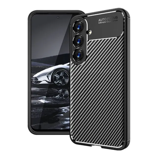 Θήκη Ancus AutoFocus Carbon Fiber για Samsung SM-S921B Galaxy S24 5G Μαύρη