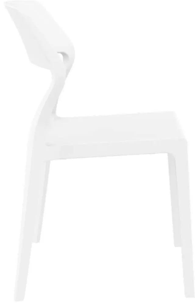 Καρέκλα Στοιβαζόμενη SNOW Λευκό PP 52x56x83cm 3