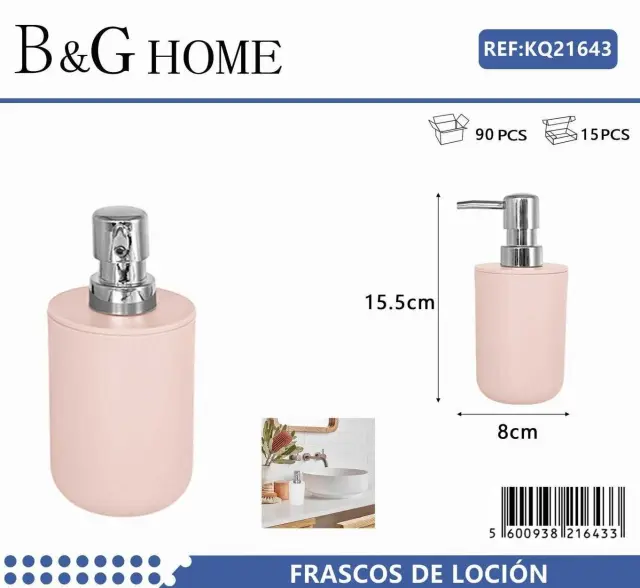 Θήκες κρεμοσάπουνου Dispenser πλαστικές - Σετ 5pcs - Light Pink - 21643 2